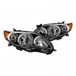 2012 Toyota Corolla Black Headlights