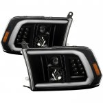 2017 Dodge Ram 2500 Black Projector Headlights LED DRL Signals