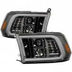 2017 Dodge Ram 2500 Black Projector Headlights LED DRL Signals