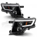 2008 Ford Edge Black Projector Headlights LED DRL