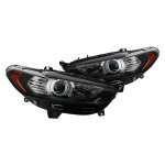 Ford Fusion 2013-2016 Black Projector Headlights