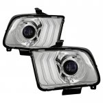 Ford Mustang 2005-2009 Projector Headlights Tri DRL