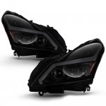 Infiniti G25 2011-2012 Black Smoked Projector Headlights