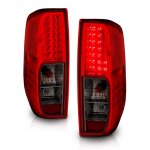2011 Nissan Frontier LED Tail Lights Red and Smoked