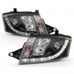 2000 Audi TT Black Projector Headlights with LED