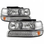 2002 Chevy Silverado Headlights LED Bumper Lights