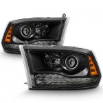 2017 Dodge Ram 2500 Black Projector Headlights LED DRL for Premium