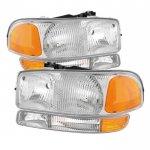 GMC Sierra 1500HD 2001-2007 Replacement Headlights Bumper Lights