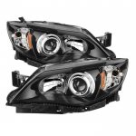 2010 Subaru Impreza Black Projector Headlights