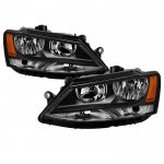 2011 VW Jetta Black Headlights