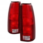 1991 GMC Sierra 3500 Red Clear Tail Lights