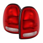 2003 Dodge Durango Red Clear Tail Lights