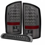 2004 Dodge Ram 3500 Smoked LED Tail Lights Third Brake Light