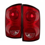 2007 Dodge Ram Red Clear Tail Lights