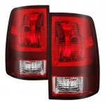 2017 Dodge Ram Red Clear Tail Lights