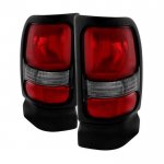 1999 Dodge Ram 3500 Red Clear Tail Lights