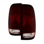 2002 Ford F250 Super Duty Red Smoked Tail Lights