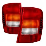 2003 Jeep Grand Cherokee Red Clear Tail Lights