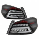 Subaru WRX 2015-2019 Black Full LED Tail Lights