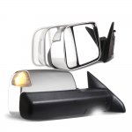 Dodge Ram 2500 2019-2022 Chrome Power Folding Towing Mirrors LED Lights