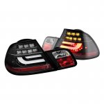 BMW 3 Series Coupe 2000-2003 Black LED Tail Lights