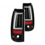 2003 Chevy Silverado 2500 Black LED Tail Lights