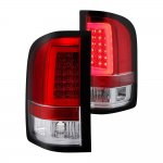 2012 Chevy Silverado Red Clear LED Tail Lights