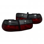 1996 Honda Civic Coupe Red Smoked Tail Lights