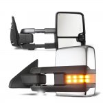 2021 Dodge Ram 3500 Chrome Tow Mirrors LED Lights Power Heated