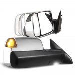 2021 Dodge Ram 3500 Chrome Power Folding Towing Mirrors Smoked LED Lights