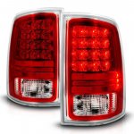 Dodge Ram 2013-2018 Sport LED Tail Lights Chrome Trim