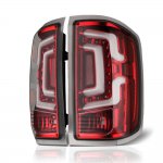 GMC Sierra 3500HD Dually 2015-2019 Red Clear LED Tail Lights