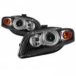 2006 Audi S4 Black HID Projector Headlights