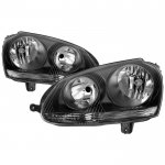 VW GTI 2007-2009 Black Headlights