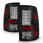 Dodge Ram 2500 2010-2018 Black LED Tail Lights