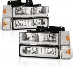 Chevy 1500 Pickup 1988-1993 LED DRL Headlights Bumper Lights