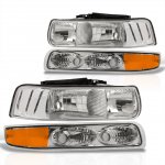 1999 Chevy Silverado Chrome Headlights Set