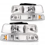 2002 Chevy Silverado Chrome Headlights Bumper Lights