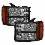 2010 GMC Sierra 3500HD Headlights Black