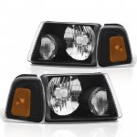 2010 Ford Ranger Black Headlights Corner Lights