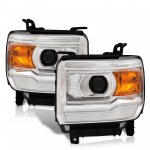 2015 GMC Sierra 3500HD Projector Headlights Chrome 2015 GMC Sierra 3500HD Projector Headlights Chrome