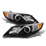 Toyota Camry 2012-2014 Black Headlights