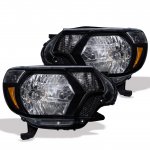 Toyota Tacoma 2012-2015 Black Euro Headlights