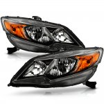 Honda Civic Coupe 2014-2015 Black Headlights