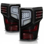 Nissan Titan 2016-2022 Black LED Tail Lights