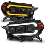 2010 Toyota 4Runner Black Projector Headlights LED DRL Sequential Signals