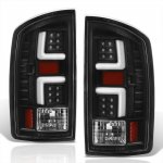 Dodge Ram 2007-2008 Black LED Tail Lights J2