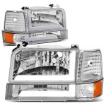 Ford F250 1992-1996 LED DRL Headlights Set