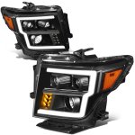 Nissan Titan XD S 2016-2022 Black Dual Low Beam Projector Headlights LED DRL Signals