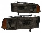 Dodge Ram 1994-2001 Smoked Headlights Corner Lights